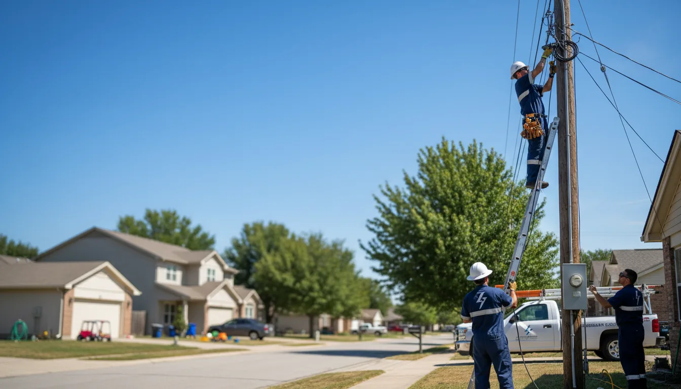 Residential electrician providing installation services in Harvard, NE